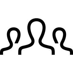 Tre personer i ikon